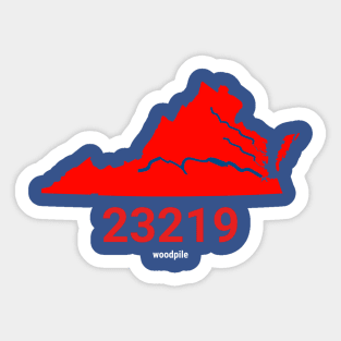 Richmond Virginia Zip Code Sticker